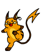 Raichu jumping around