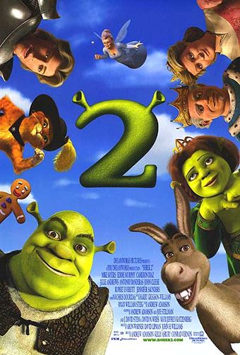 One of the posters for the 2004 movie "Shrek 2"