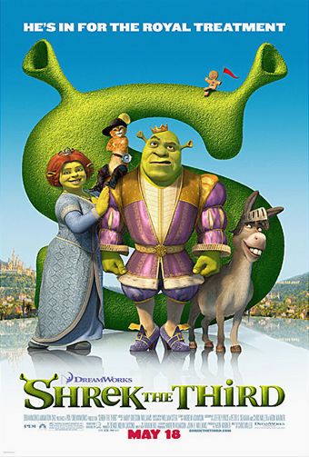 One of the posters for the 2007 movie "Shrek the Third"