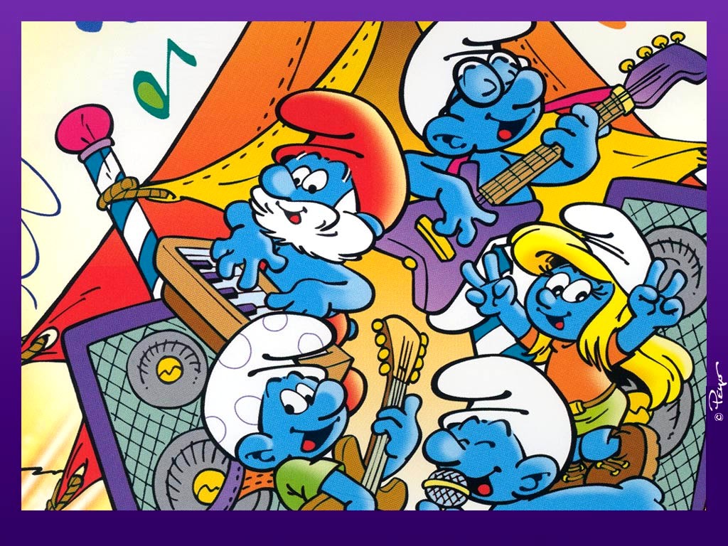 "The Smurfs" desktop wallpaper (1024 x 768 pixels)