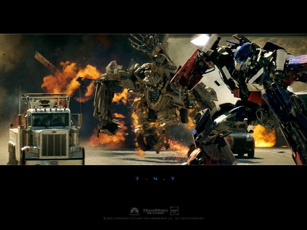 "Transformers Movie" desktop wallpaper (1024 x 768 pixels)