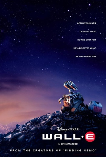 One of the posters for the 2008 movie "WALL-E"