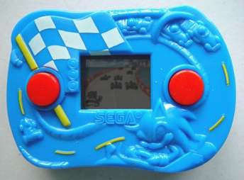 The "Sonic Speedway" handheld LCD game given away with McDonald's Happy Meals in 2003