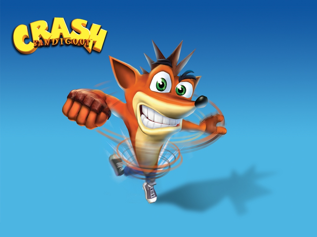 "Crash Bandicoot" desktop wallpaper (1024 x 768 pixels)