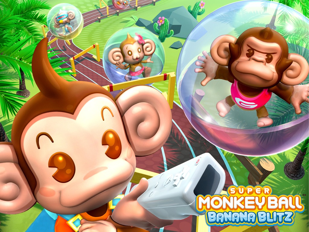 "Super Monkey Ball" desktop wallpaper (1024 x 768 pixels)