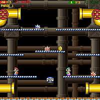 Click here to play the Flash game "Super Mario Brothers: Classic Mario Bros." (includes 2-player option)