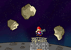 Click here to play the Flash game "Super Mario Brothers: Mario Lost in Space"