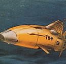The Thunderbirds 2086 "TB-4" - a much larger submarine than the original Thunderbird 4