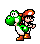 Yoshi carrying Baby Mario