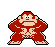 Donkey Kong roaring (from the original Donkey Kong game, Mario's first ever appearance - Click here to play a Flash version of it)