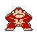Donkey Kong roaring (from the original Donkey Kong game, Mario's first ever appearance - Click here to play a Flash version of it)