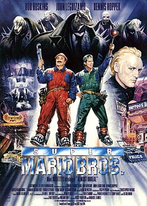 One of the posters for the 1993 Super Mario Brothers movie

(Click here to view the "Super Mario Brothers Movie Images" page)