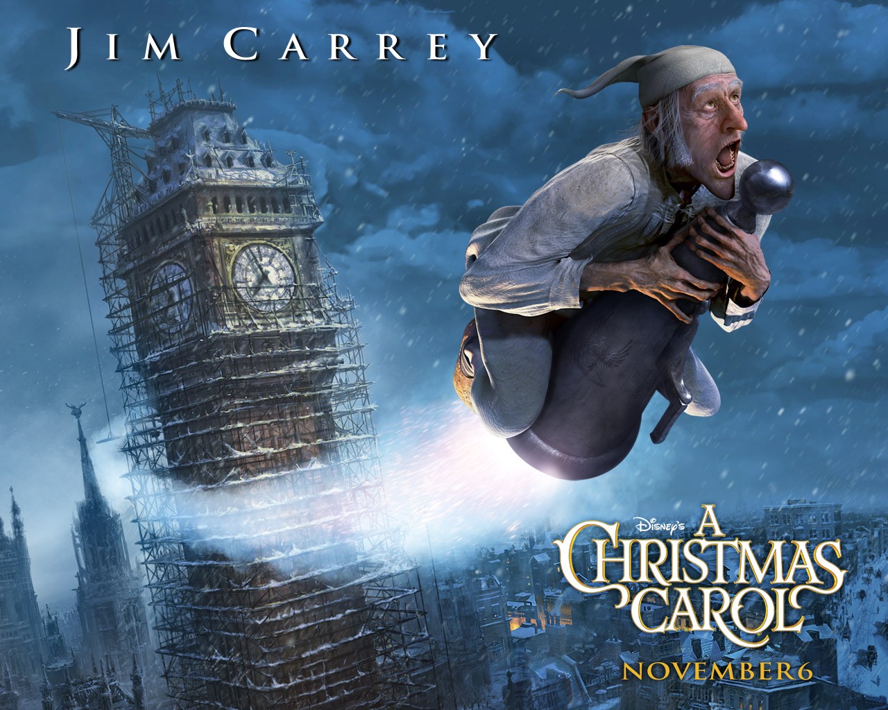 "A Christmas Carol" desktop wallpaper (1280 x 1024 pixels)