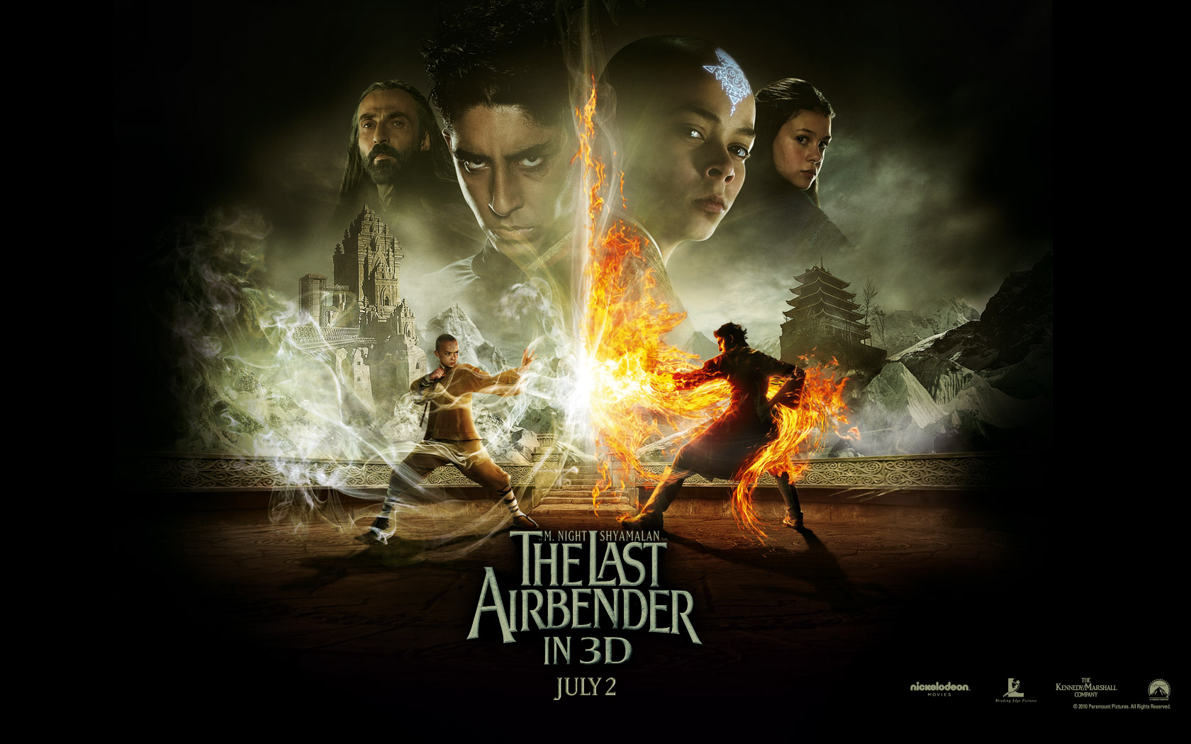 "Avatar: The Last Airbender Movie" desktop wallpaper (1680 x 1050 pixels)