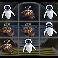 Click here to play the Flash game "WALL-E: Tic Tac Toe" (includes 2-player option)