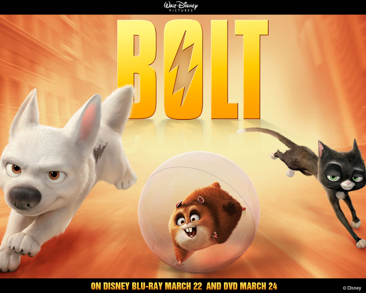 "Bolt" desktop wallpaper number 2 (1280 x 1024 pixels)