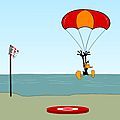 Click here to play the Flash game "Daffy Duck: Parachute Jump"
