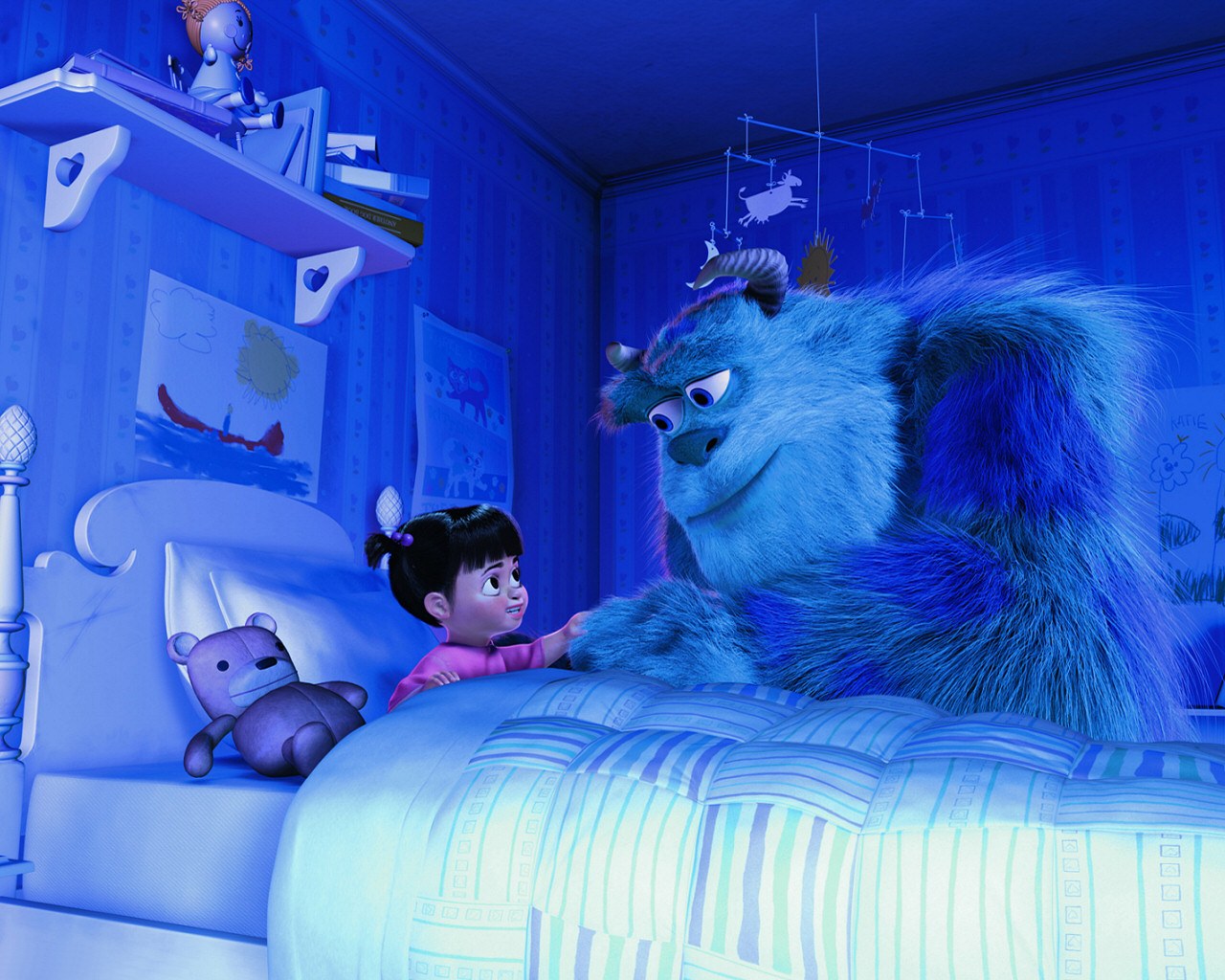 "Monsters, Inc." desktop wallpaper number 2 (1280 x 1024 pixels)