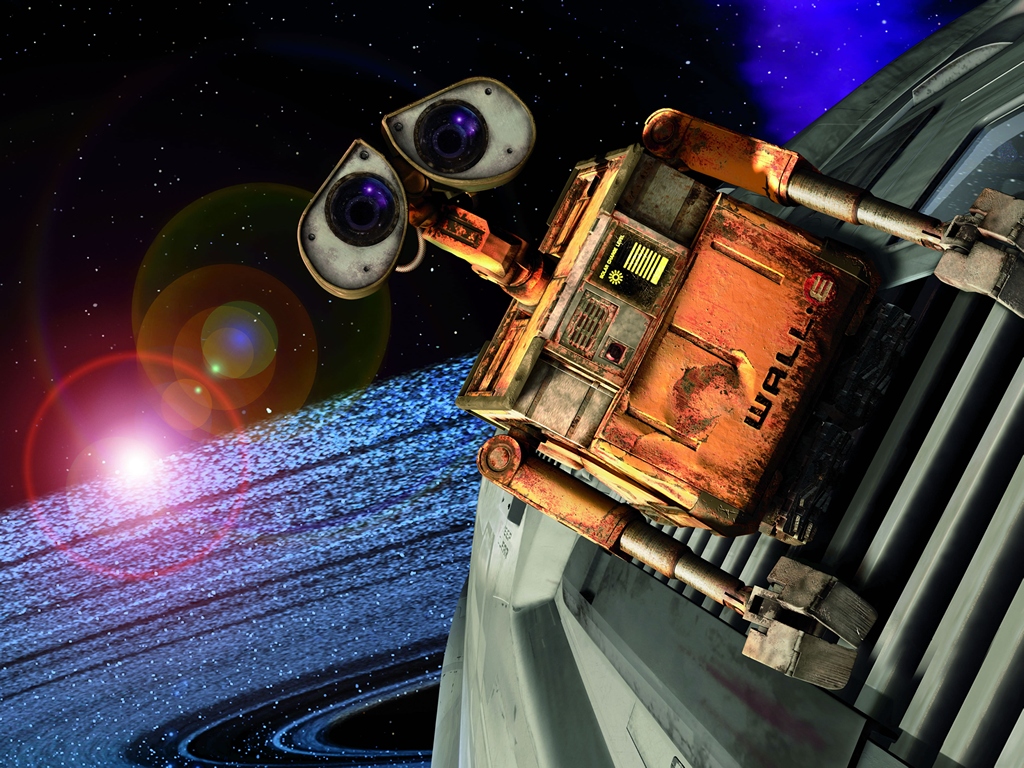 "WALL-E" desktop wallpaper number 2 (1024 x 768 pixels)