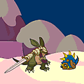 Click here to play the Flash game "Armadillo Knight"