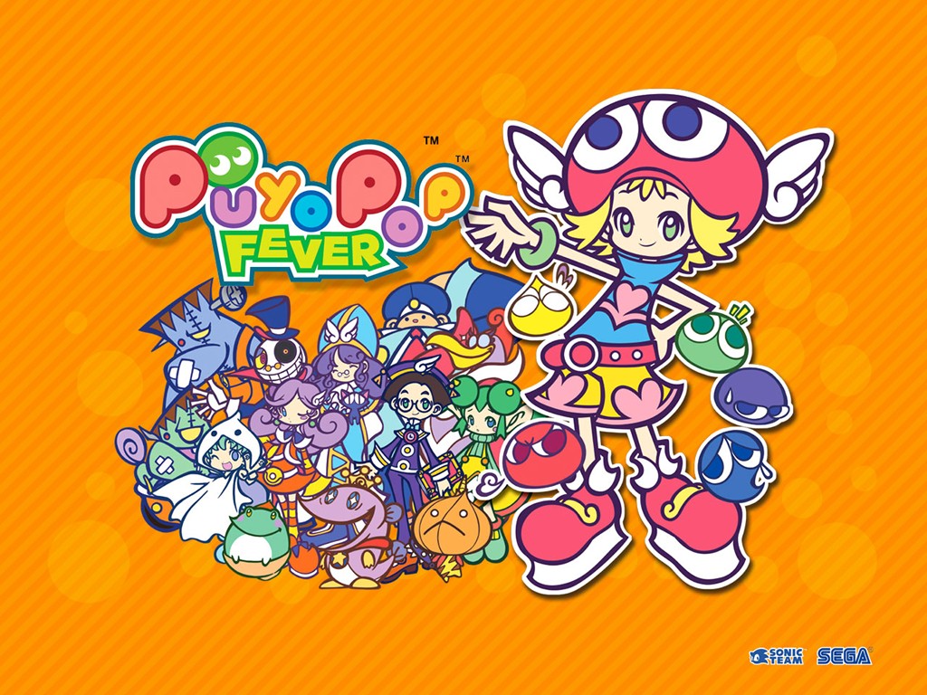"Puyo Pop Fever" desktop wallpaper (1024 x 768 pixels)