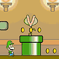 Click here to play the Flash game "Super Mario Brothers: Luigi's Day"